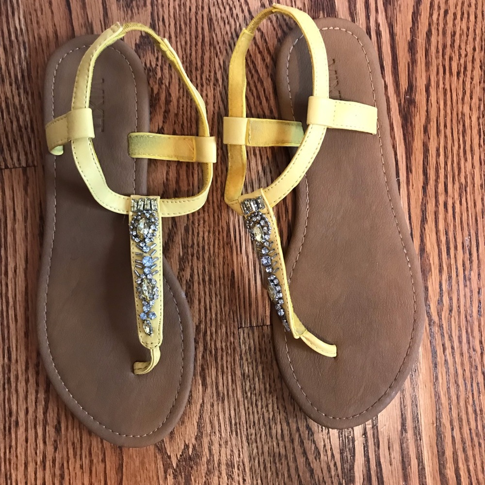 Yellow sandals